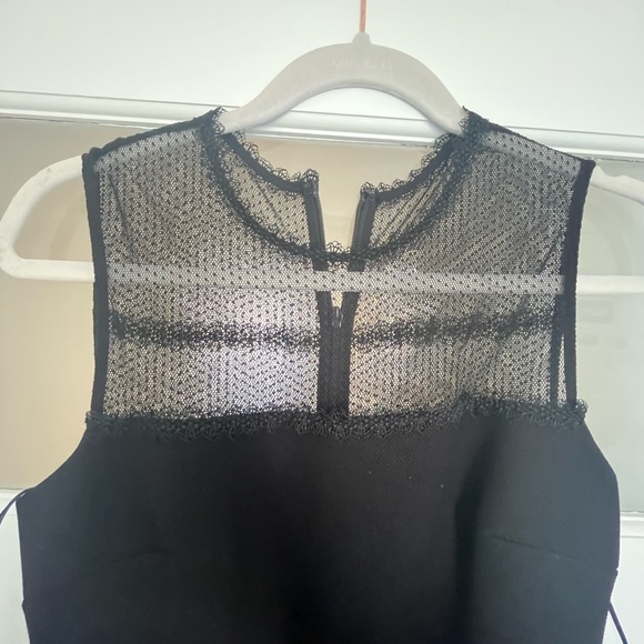 Never worn black Reiss dress with lace - Picture 3 of 4